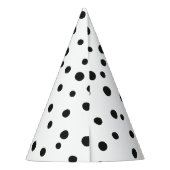 Niedlicher Polka-Dotday-Party-Hut Partyhütchen (Rückseite)
