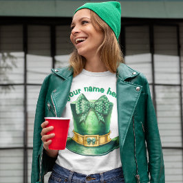 Niedlicher Polka Dotted Bow auf Leprechaun Top Hat