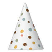 Niedlicher Polka-Punkt-Geburtstag Partyhütchen (Rechts)
