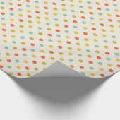 Niedlicher Polka-Punkt Geschenkpapier (Ecke)