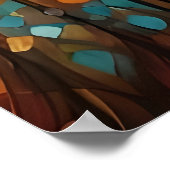 Niedlicher Poodle-Bergwald Ich vermisse dich Poster (Ecke)