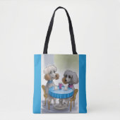 Niedlicher Poodle Hund Tasche (Vorderseite)