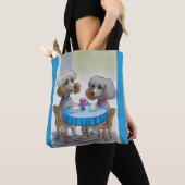 Niedlicher Poodle Hund Tasche (Von Nahem)