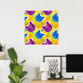 Niedlicher Pop Art Cat Poster (Heimbüro)