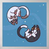 Niedlicher Pop Art Cat Poster (Vorne)