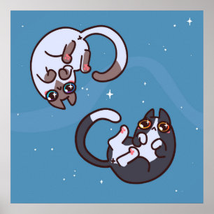 Niedlicher Pop Art Cat Poster