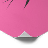 Niedlicher Pop Art Chat Poster (Ecke)