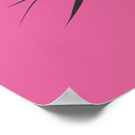 Niedlicher Pop Art Chat Poster (Ecke)