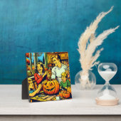 Niedlicher Pop Art Familie Carving Halloween Pumpk Fotoplatte (InSitu)