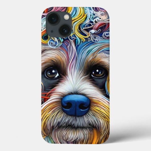 Niedlicher Pop Art Terrier Case-Mate iPhone Hülle (Rückseite)