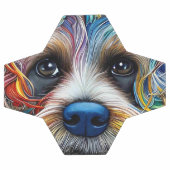 Niedlicher Pop Art Terrier Fußball (Flach)