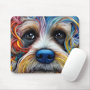 Niedlicher Pop Art Terrier Mousepad