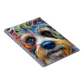 Niedlicher Pop Art Terrier Notizblock (Rechte Seite)