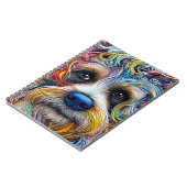 Niedlicher Pop Art Terrier Notizblock (Linke Seite)