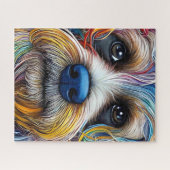 Niedlicher Pop Art Terrier Puzzle (Horizontal)