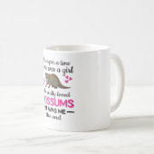 Niedlicher Possum Girl Opossum Lover Possum Whispe Kaffeetasse (VorderseiteRechts)