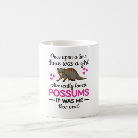 Niedlicher Possum Girl Opossum Lover Possum Whispe Kaffeetasse (Mittel)