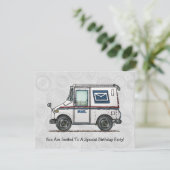 Niedlicher Postverkehr Einladung (Stehend Vorderseite)