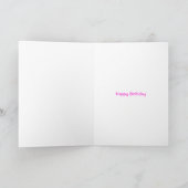 Niedlicher Pot Bellied Pig Happy Birthday Card Karte (Innenseite)