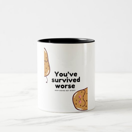 Niedlicher Potato-Cup Zweifarbige Tasse (Mittel)