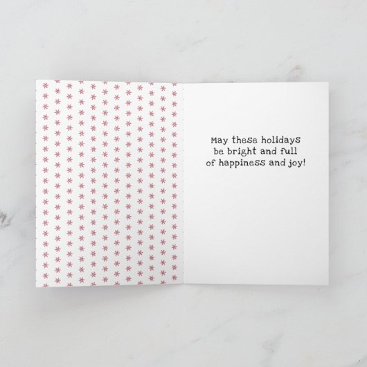 Niedlicher Prairie-Hund mit Weihnachtsmannmütze Ze Karte (Innenseite)