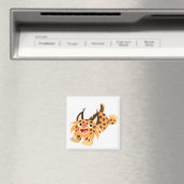 Niedlicher PrankenCartoon Bobcat Magnet (In Situ (Geschirrspüler))