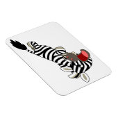 Niedlicher Prankenhaus-Cartoon Zebra Flexible Magn Magnet (Rechte Seite)