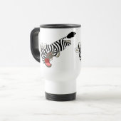 Niedlicher Prankish Cartoon Zebra Tasse (Vorderseite Links)