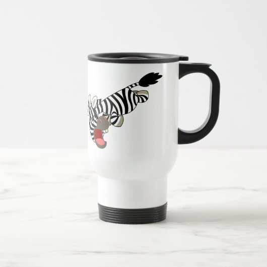 Niedlicher Prankish Cartoon Zebra Tasse (Rechts)