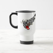 Niedlicher Prankish Cartoon Zebra Tasse (Links)