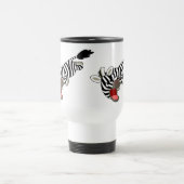 Niedlicher Prankish Cartoon Zebra Tasse (Mittel)