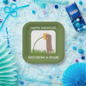 Niedlicher Präriehund personalisierter Geburtstags Pappteller (Party)