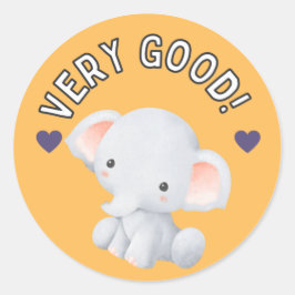 Niedlicher Preis für gute Arbeit für Studierende Runder Aufkleber