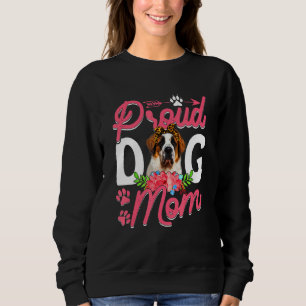 Niedlicher Proud Bernard Dog Mama Sonniger Muttert Sweatshirt