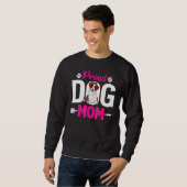Niedlicher Proud Bernard Hund Mama Muttertag Sweatshirt (Vorne ganz)