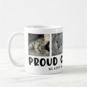 Niedlicher PROUD CAT-MAMA Pfosten Name für Fotocol Kaffeetasse (Links)