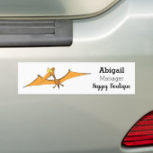 Niedlicher Pterodactylus-Cartoon Autoaufkleber (Auf Auto)