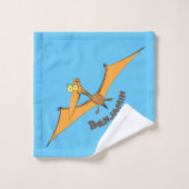 Niedlicher Pterodactylus-Cartoon Badhandtuch Set (Waschlappen)