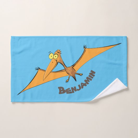 Niedlicher Pterodactylus-Cartoon Badhandtuch Set (Handtuch)