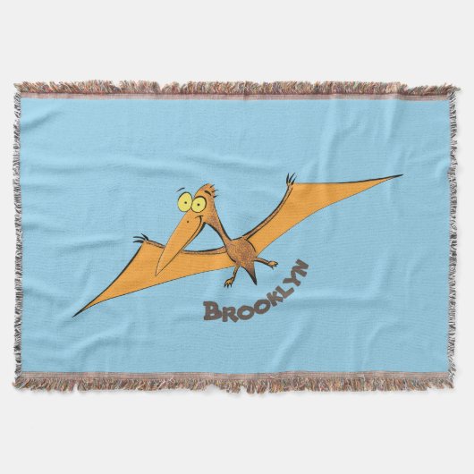 Niedlicher Pterodactylus-Cartoon Decke (Vorderseite)