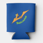 Niedlicher Pterodactylus-Cartoon Dosenkühler (Vorderseite)