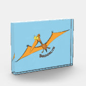 Niedlicher Pterodactylus-Cartoon Fotoblock (Links)