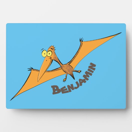 Niedlicher Pterodactylus-Cartoon Fotoplatte (Vorderseite)