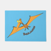 Niedlicher Pterodactylus-Cartoon Fußmatte (Vorderseite)