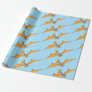 Niedlicher Pterodactylus-Cartoon Geschenkpapier