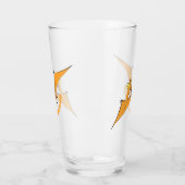 Niedlicher Pterodactylus-Cartoon Glas (Links)