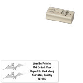 Niedlicher Pterodactylus-Cartoon Gummistempel (Stempel)