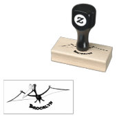 Niedlicher Pterodactylus-Cartoon Gummistempel (Stempel)