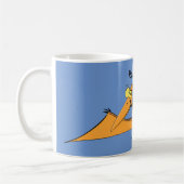 Niedlicher Pterodactylus-Cartoon Kaffeetasse (Links)