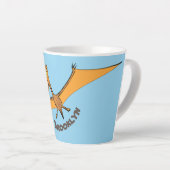 Niedlicher Pterodactylus-Cartoon Milchtasse (Rechte Ecke)